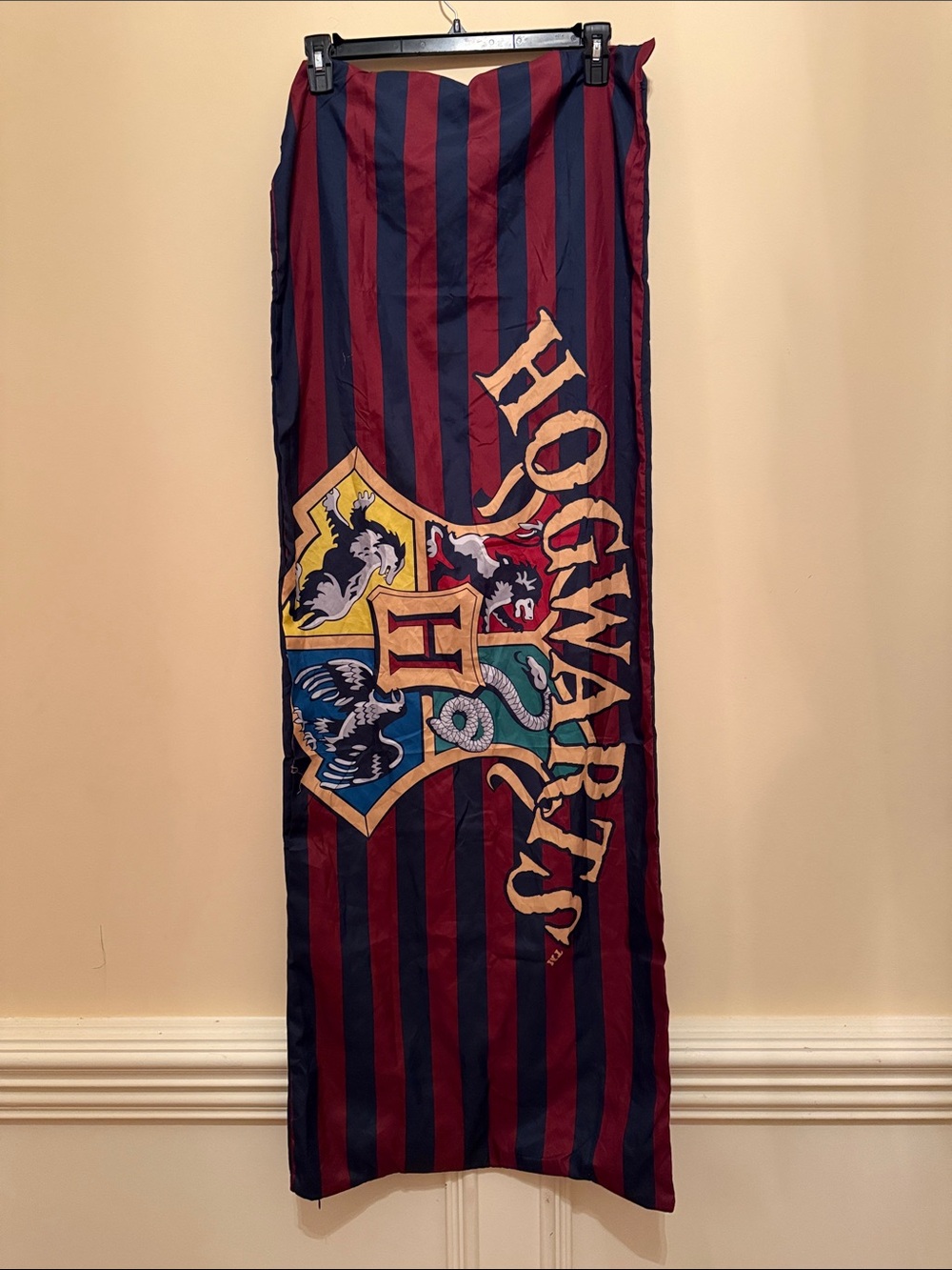 Harry Potter Hogwarts Crest Body Pillowcase Cover Zip Closure 20” x 54”